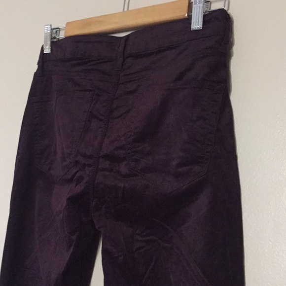 NWT A.N.A Corduroy Purple Velveteen Mid-Rise Jegging Size 4 - Picture 8 of 11